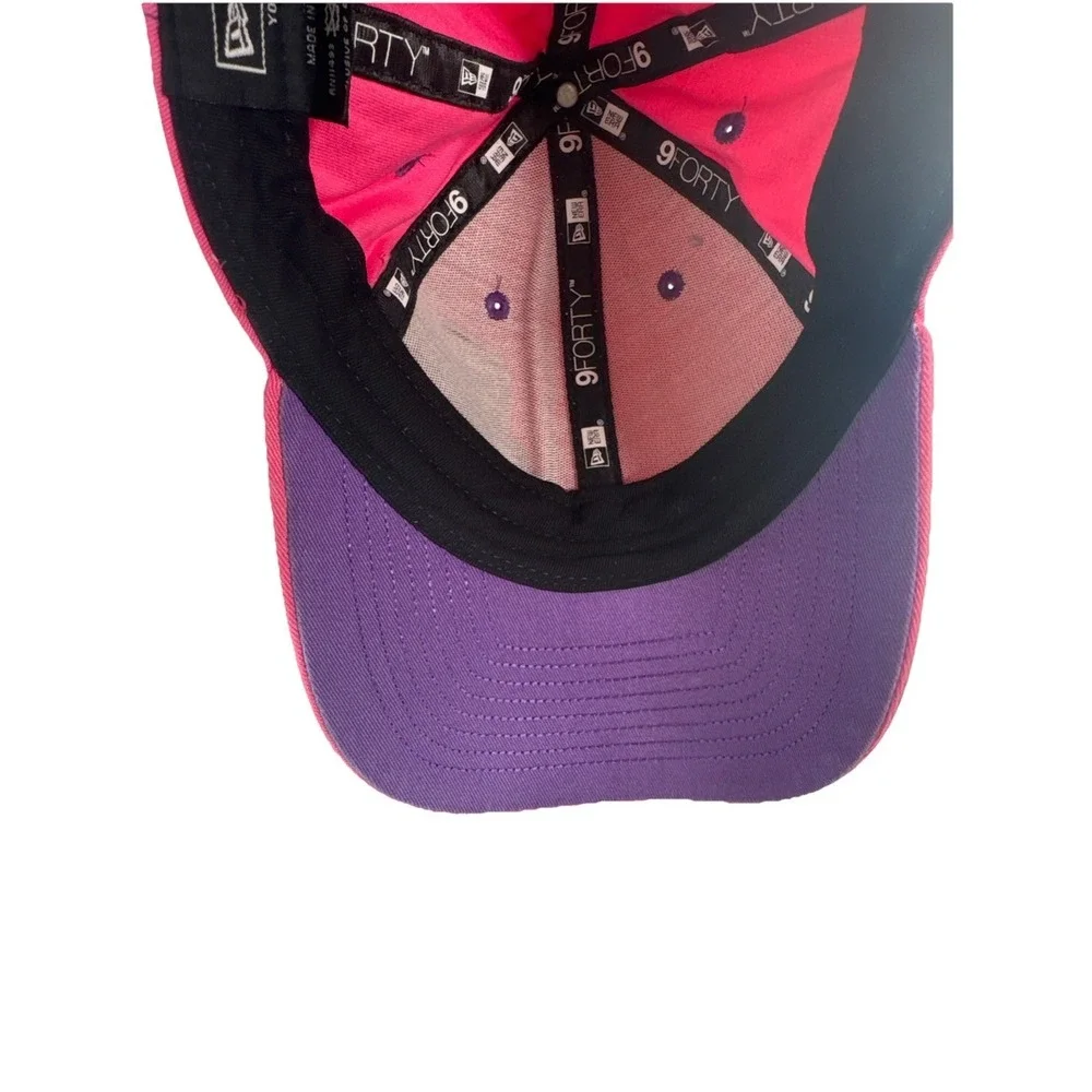 Youth Era Pink Floral  ECU Pink Pirate Logo 9Forty Adjustable Hat